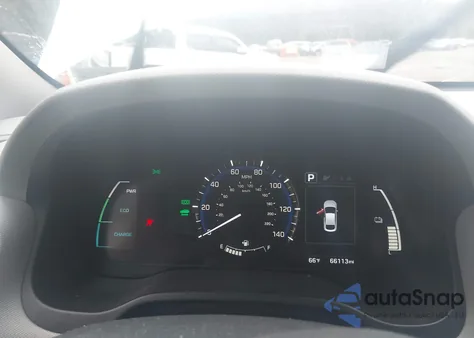 2017 Hyundai Ioniq Hybrid Blue from USA, damaged, VIN KMHC65LC0HU040044